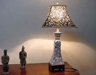 Blue and White Lamp